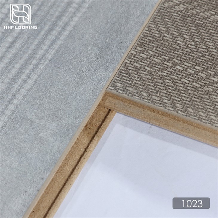 Laminate with textile finish