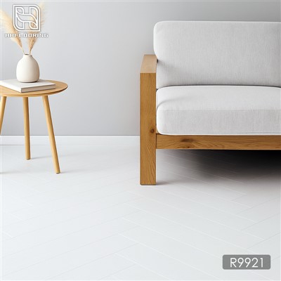 พื้นไวนิลสีขาว